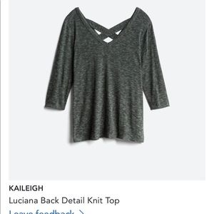 Kaileigh Detailed Back 3/4 sleeve shirt from stitch fix